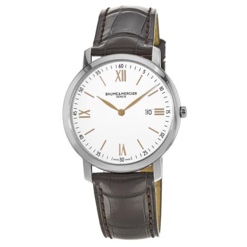 Baume & Mercier Classima Quartz White Dial Men's Watch 10181