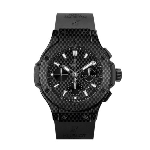 Hublot Big Bang Black Carbon Fiber Dial 44mm Automatic Chronograph Men's Watch 301.QX.1724.RX