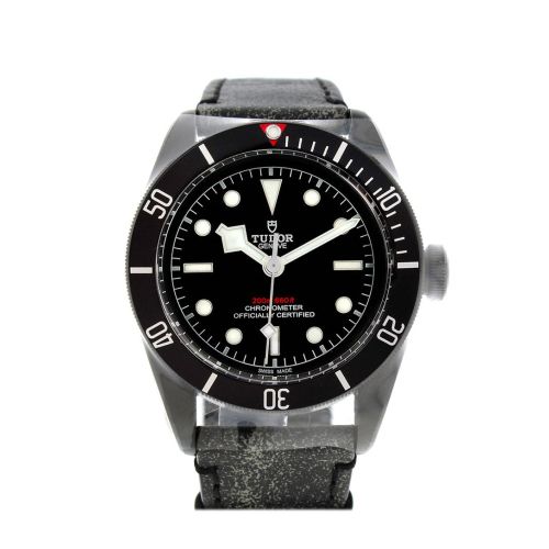Tudor Heritage Black Bay Dark Automatic Leather Men's Watch 79230DK  M79230DK-0004