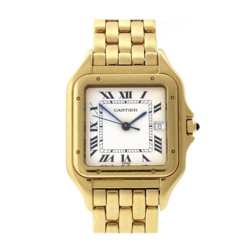 Cartier Panth??re de Cartier Date XL 18-karat Yellow Gold Diamond Watch W25014B9 Pre-Owend