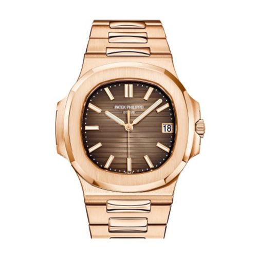 Patek Philippe Nautilus Brown Dial 18K Rose Gold Automatic Men's Watch 5711/1R-001