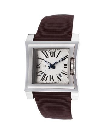 Bedat No. 1 Silver Dial Satin Strap Automatic Unisex Watch 114.010.100