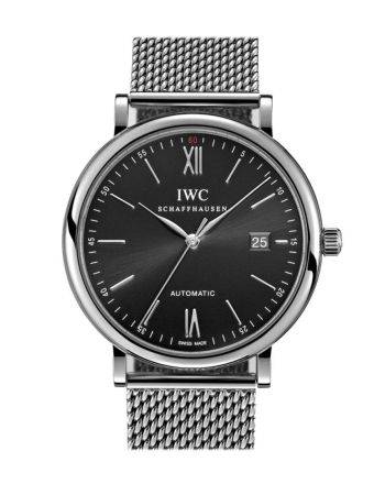 IWC Portofino Black Dial Stainless Steel 40mm Men's Watch IW356506