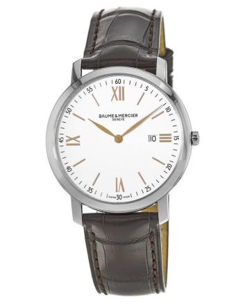 Baume & Mercier Classima Quartz White Dial Men's Watch 10181