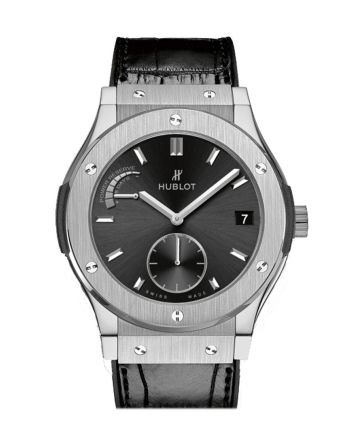 Hublot Classic Fusion 45mm Black Sunray Dial Titanium Men's Watch 516.NX.1470.LR.1104