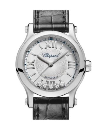 Chopard Happy Sport 30mm  Stainless Steel and Diamonds Automatic Watch 278573-3001