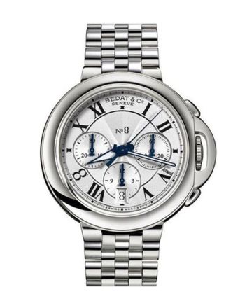 Bedat No. 8 Chronograph in Steel Silver Dial  Watch 830.011.101