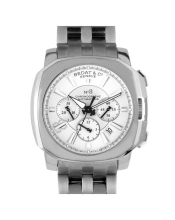 Bedat No. 8 Silver Dial Chronograph Stainless Steel Automatic Men's Watch 867.011.111