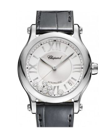 Chopard Happy Sport 36mm Automatic Stainless Steel and Diamonds Watch 278559-3001