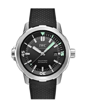 IWC Aquatimer  Black Dial Black Rubber 42mm Men's Watch IW329001